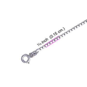 Box Sterling Silver Chain CH2247 - Jewelry